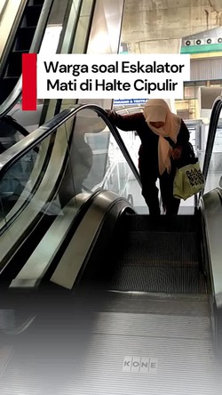 Video: Keluh Kesah Warga soal Eskalator Halte Cipulir Mati Tak Diperbaiki