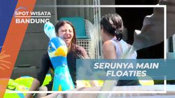 Bersantai Seru dengan Main Floaties di Bandung