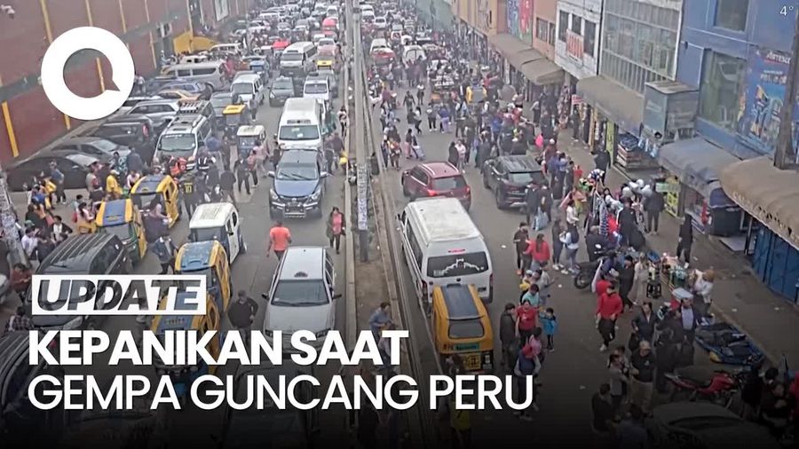 Video Kepanikan Jemaat Gereja di Lima Saat Gempa M 6,1 Guncang Peru