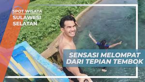 Merasakan Sensasi Melompat dari Tepian Tembok di Mata Air Lotong, Sulawesi Selatan