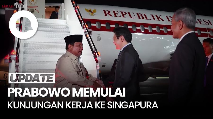 Video Prabowo Memulai Kunjungan Kerja ke Singapura, Dilepas Gibran-Dasco