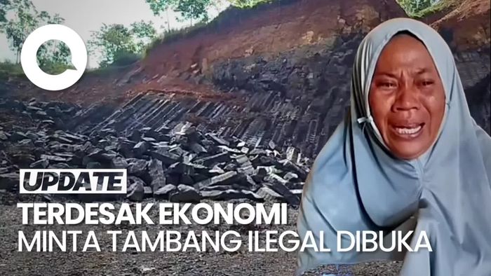 Video: Viral Emak-emak di Tasikmalaya Histeris Minta Tambang Ilegal Dibuka