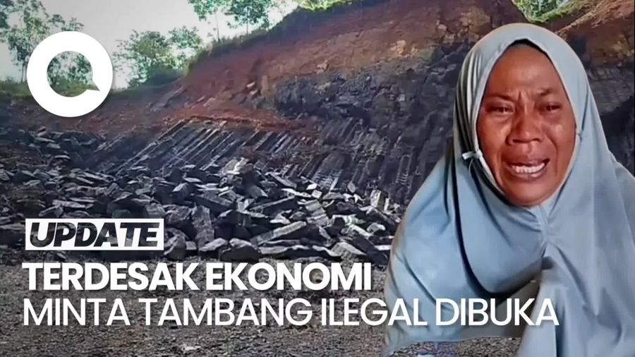 Video: Viral Emak-emak di Tasikmalaya Histeris Minta Tambang Ilegal Dibuka