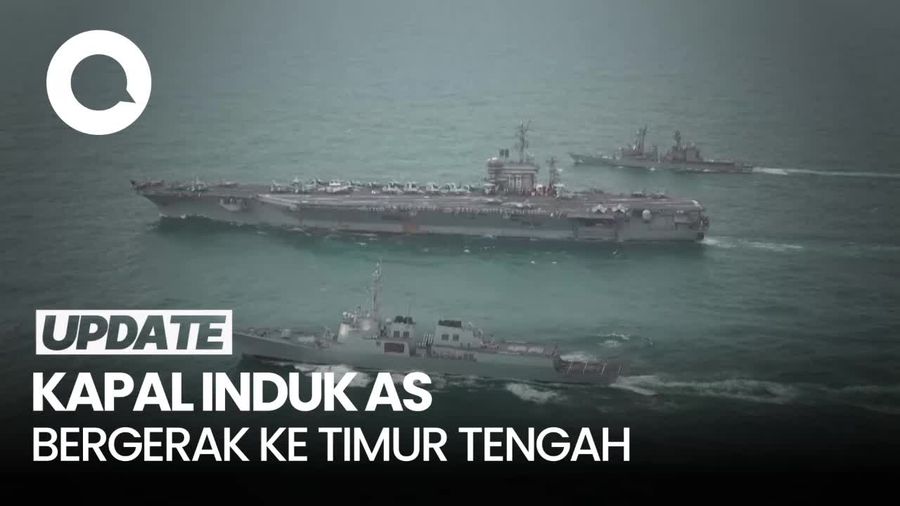 Video: Kapal Induk AS Bergerak ke Timur Tengah di Tengah Konflik Israel-Iran