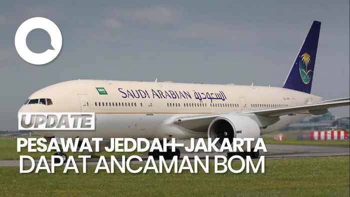 Video Pesawat Jeddah-Jakarta Mendarat Darurat di Kualanamu gegara Ancaman Bom