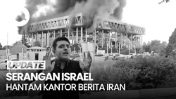 Video Reporter Iran Siaran di Depan Kantornya yang Terbakar Imbas Rudal Israel