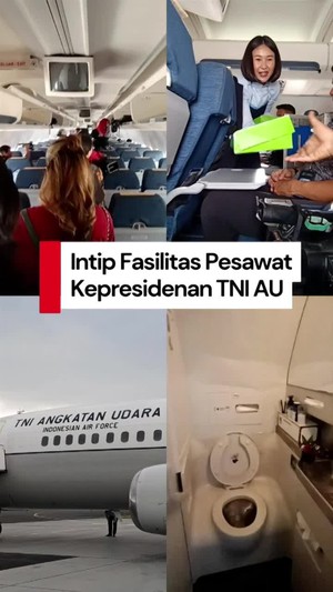 Video: Jajal Terbang Naik Pesawat Kepresidenan TNI AU Bareng Wapres Gibran