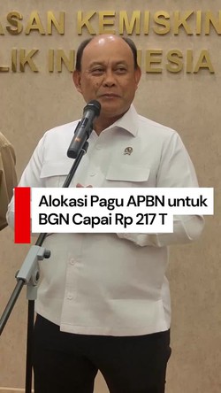 Video: Paling Besar! Pagu Indikatif BGN 2026 Capai Rp 217 T