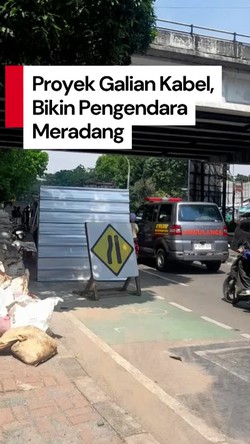 Video Proyek Galian Kabel Jakarta yang Nggak Pas Waktunya