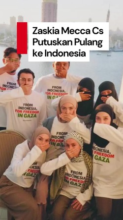 Video Rintangan Zaskia Mecca Cs Ikuti Global March hingga Pulang ke Tanah Air