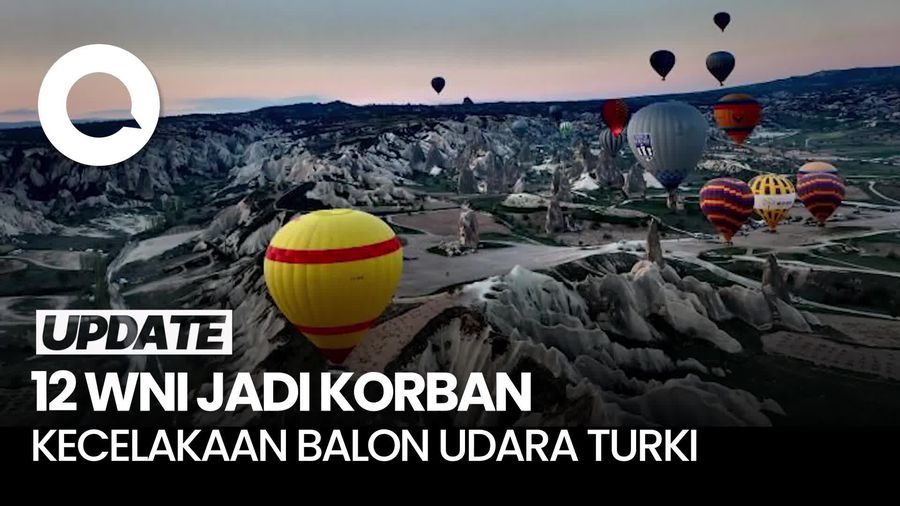 Video Balon Udara di Turki Kecelakaan, Pilot Tewas-WNI Terluka