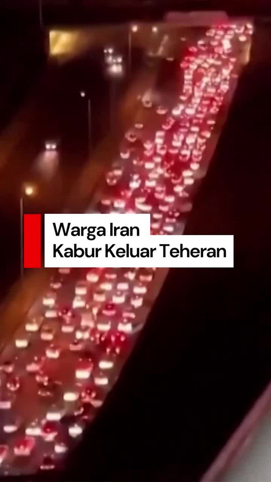 Video: Warga Iran Kabur Hindari Serangan Israel, Teheran Macet!