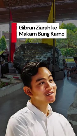 Video: Momen Wapres Gibran Ziarah ke Makam Bung Karno di Blitar