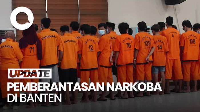 Video: 61 Pengedar-Pengguna Narkoba di Banten Ditangkap