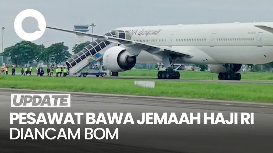 Video: Sederet Fakta Pesawat Bawa Jemaah Haji RI Diancam Bom Lewat Email
