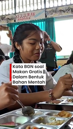 Video: Jawaban BGN soal Makan Gratis di Tangsel Dikasih dalam Bentuk Mentah