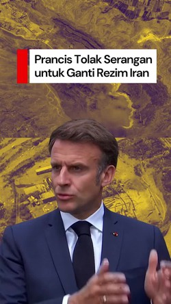 Video Macron Tolak Upaya Ganti Rezim Iran: Akan Timbulkan Kekacauan