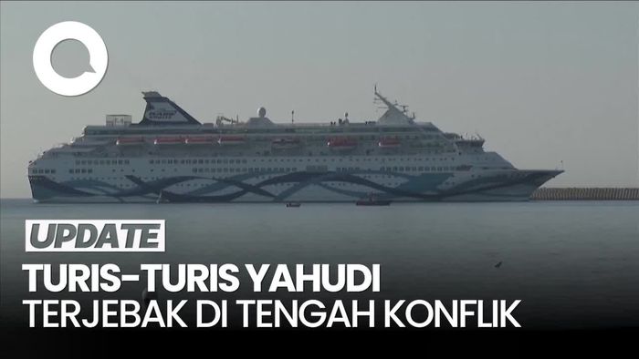 Video: Momen Kapal Pesiar Bawa Ribuan Turis Dievakuasi dari Israel