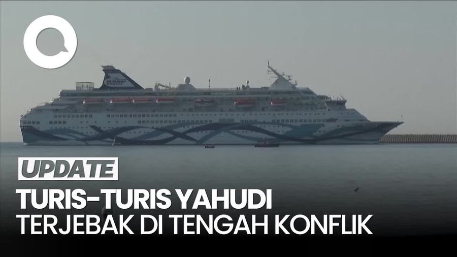 Video: Momen Kapal Pesiar Bawa Ribuan Turis Dievakuasi dari Israel