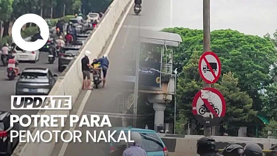 Video: Para Pemotor Nakal Masih Nekat Terobos JLNT Casablanca