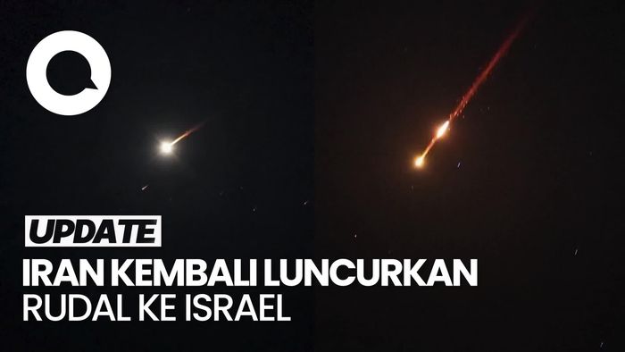 Video: Iran Kirim Rudal Lagi ke Israel, Sirine Meraung-Raung di Tel Aviv