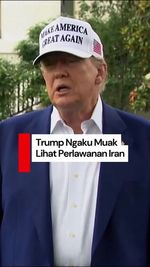 Video Trump soal AS akan Ikut Serang Iran: Kita Lihat Nanti