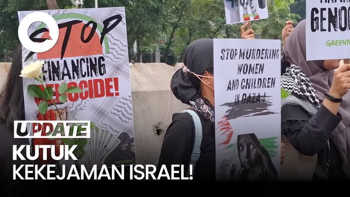 Video: Greenpeace Gelar Aksi di Depan Kedubes AS, Kecam Genosida Israel