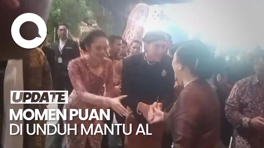 Video: Momen El Rumi-Syifa Hadju Sambut Puan Maharani di Unduh Mantu Al-Alyssa 