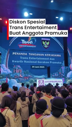 Video: Diskon Spesial 50% Trans Entertaiment Buat Anggota Pramuka
