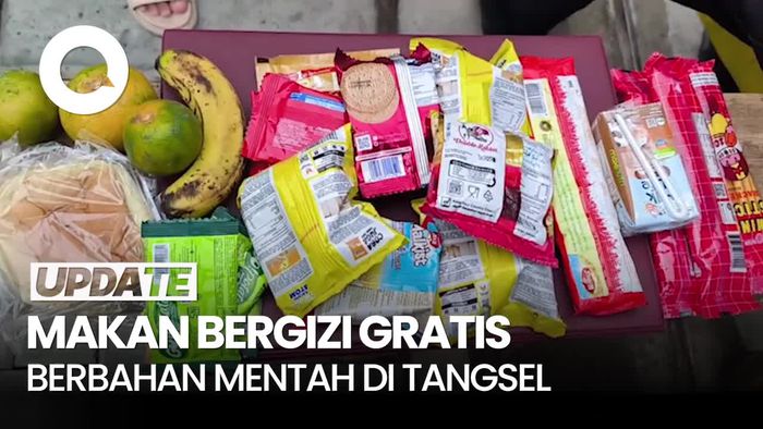 Video Heboh Menu MBG di Tangsel Berbahan Mentah: Ada Beras hingga Biskuit