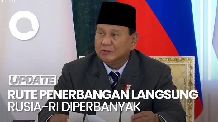 Video: Prabowo Persilahkan Putin Perbanyak Rute Penerbangan Langsung Rusia-RI