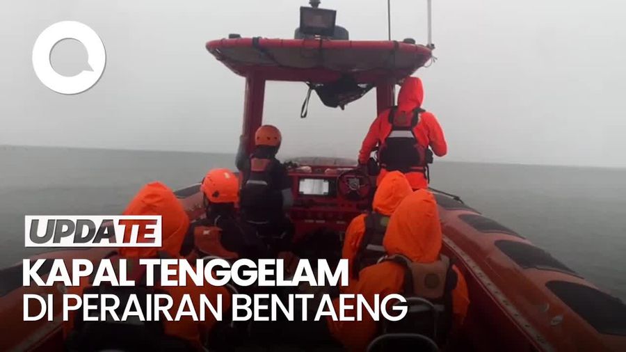 Video: Kapal Angkut 57 Kerbau Tenggelam di Perairan Bentaeng, 3 ABK Hilang