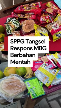 Video: Ribuan Siswa Terima MBG Berbahan Mentah, SPPG Tangsel Buka Suara