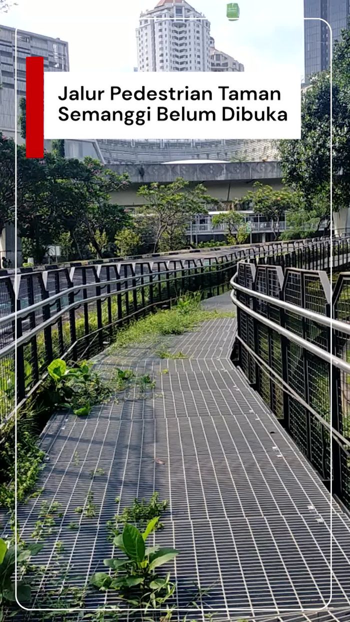 Video: Diresmikan 2022, Jalur Pedestrian Taman Semanggi Tak Kunjung Dibuka