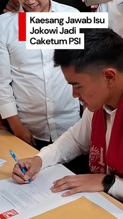 Video: Ini Jawaban Kaesang Ditanya soal Kans Jokowi Daftar Caketum PSI