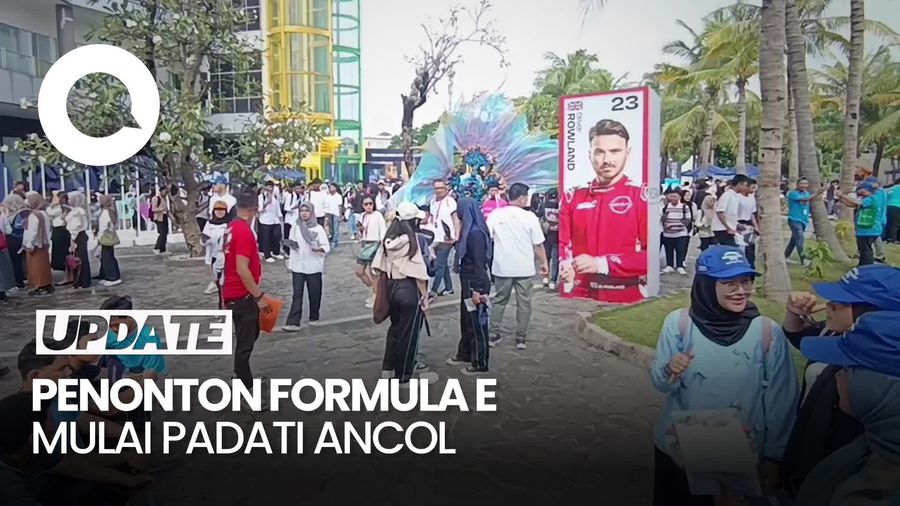 Video: Penonton Formula E Jakarta Mulai Padati Ancol