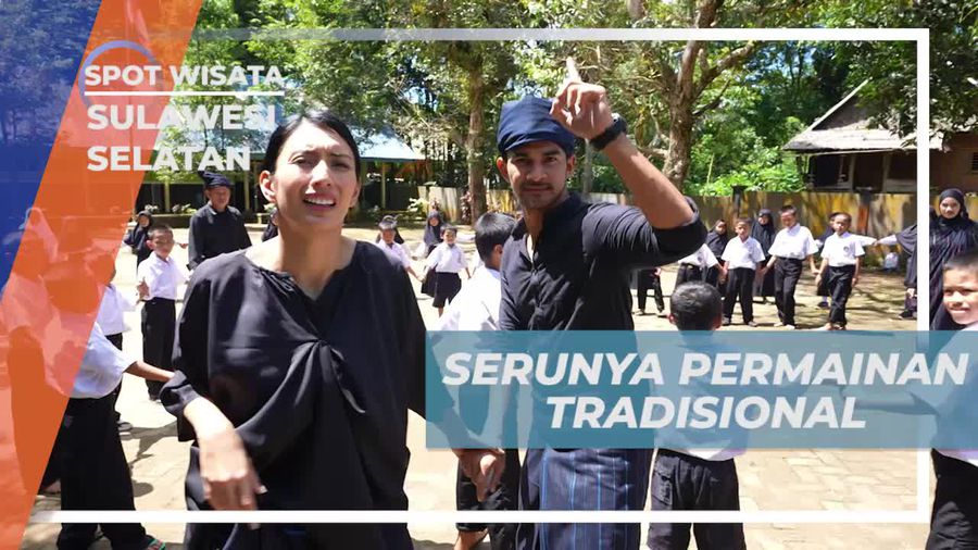 Bermain Permainan Tradisional Kucing dan Tikus di Desa Ammatoa Sulawesi Selatan