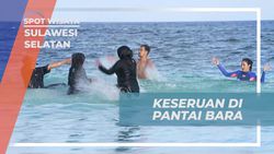 Berenang dan Bersantai di Pantai Bara Sulawesi Selatan