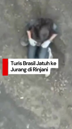 Video: Turis Brasil Jatuh ke Jurang 200 Meter saat Mendaki Rinjani