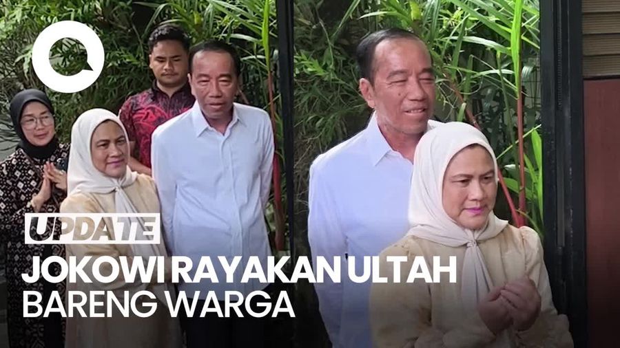 Video: Jokowi Ultah ke-64, Warga Solo Tumpengan-Doakan Cepat Sembuh