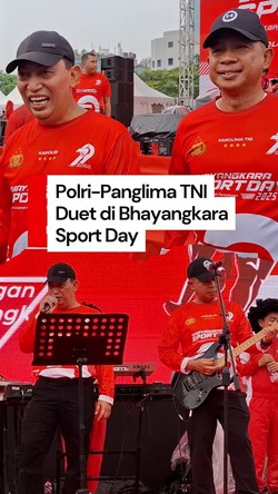 Video: Asyik! Kapolri-Panglima TNI Duet Lagu Its My Life-Separuh Nafas