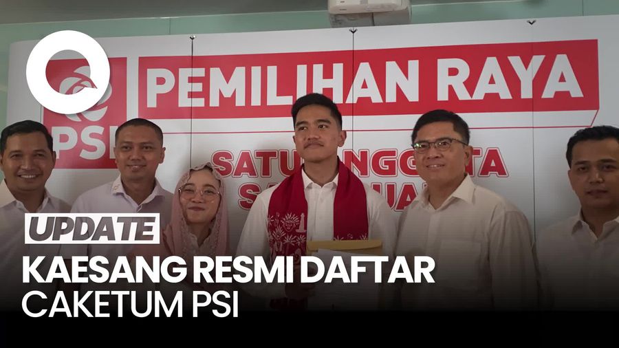 Video Kaesang Daftar Caketum PSI: 2029 Insya Allah Masuk Senayan