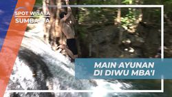 Bermain dan Menantang Adrenalin dengan Ayunan di Air Terjun Diwu Mbai, Sumbawa  