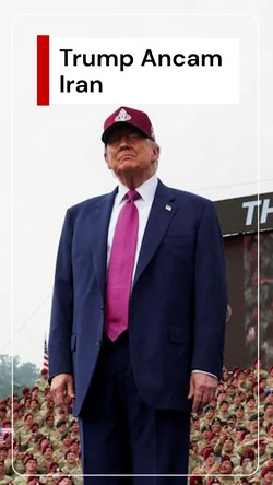 Video: Momen Trump Ancam Iran Sambil Unjuk Gigi Kekuatan Militernya