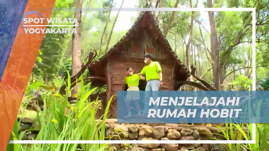 Berfoto di Rumah Hobbit yang Lucu dan Unik di Seribu Batu Songgo Langit, Yogyakarta  