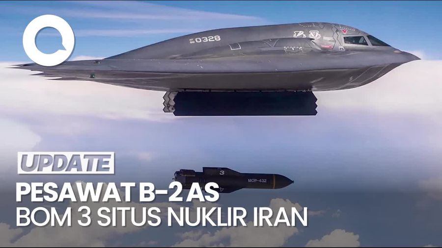 Video: Wujud Pesawat yang Digunakan AS untuk Bom 3 Situs Nuklir Iran