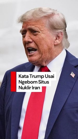 Video Trump Usai Ngebom Situs Nuklir Iran: Momen Bersejarah Bagi AS-Israel