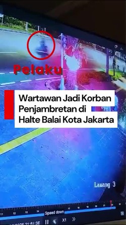 Video: Kronologi Wartawan detikcom Dijambret di Halte Balai Kota Jakarta