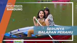 Berkompetisi dalam Balapan Perahu di Dago Dream Park, Bandung