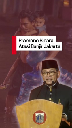 Video Solusi Pramono Atasi Banjir: Normalisasi Ciliwung-Selokan Dikeruk